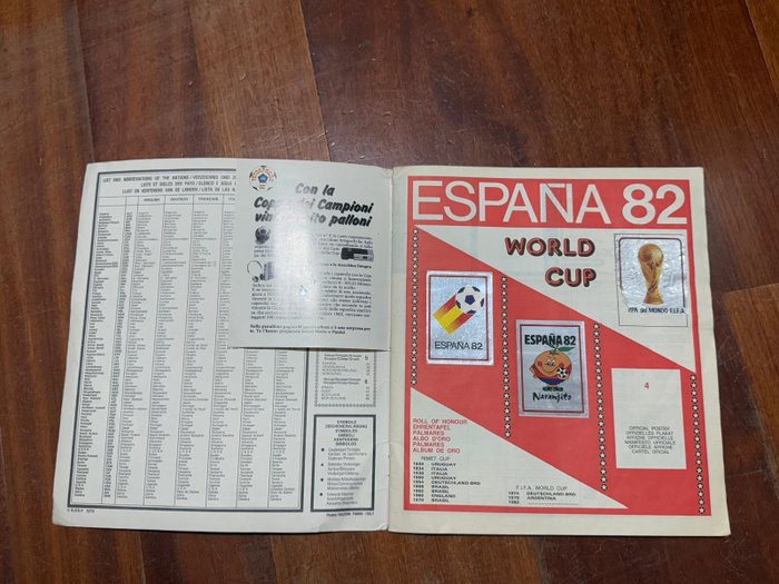 Panini - World Cup Espańa 82 - Including Maradona/Platini/Zoff - Including Motta Coupon - Incomplete Album