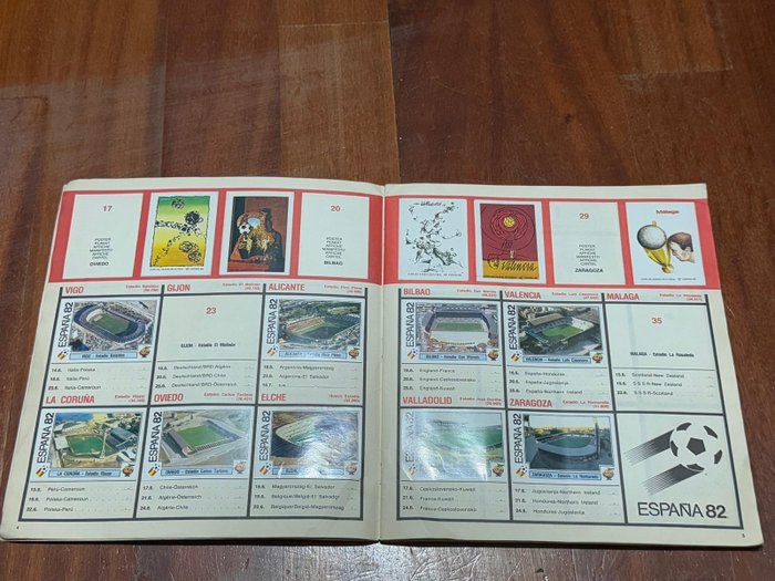 Panini - World Cup Espańa 82 - Including Maradona/Platini/Zoff - Including Motta Coupon - Incomplete Album