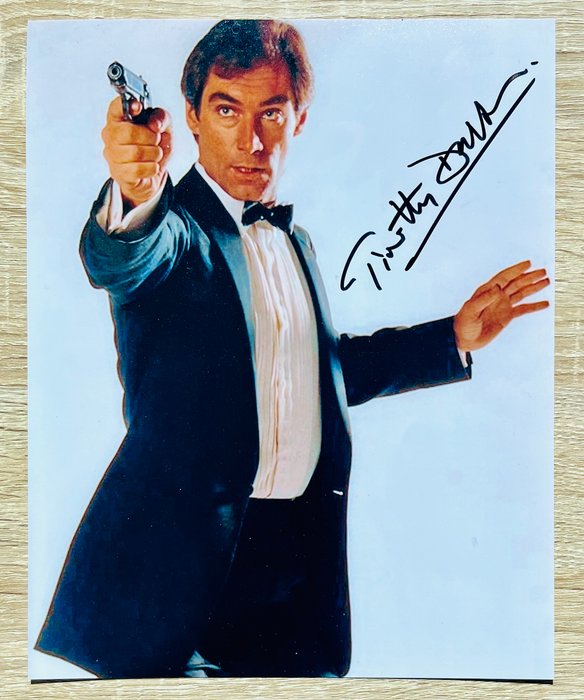 James Bond - Timothy Dalton, signed with COA