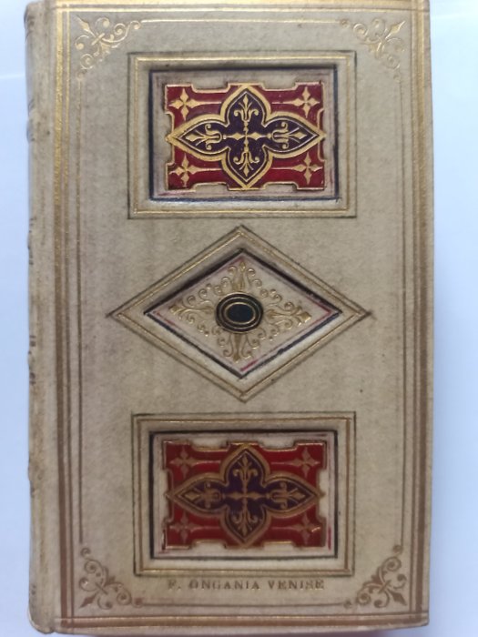 Dante Alighieri - La Divina Commedia-Miniature edition in Ferdinando Ongania binding - 1886