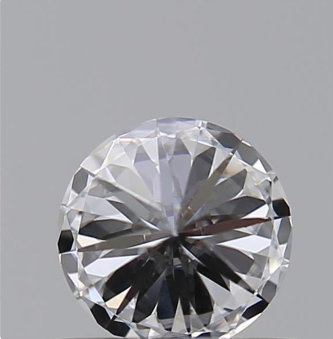 Ingen mindstepris - 1 pcs Diamant  (Natur)  - 0.50 ct - Rund - D (farveløs) - VVS1 - Gemological Institute of America (GIA)