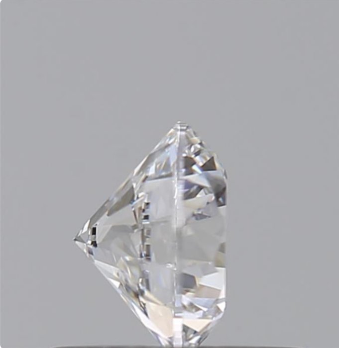 Ingen mindstepris - 1 pcs Diamant  (Natur)  - 0.50 ct - Rund - D (farveløs) - VVS1 - Gemological Institute of America (GIA)