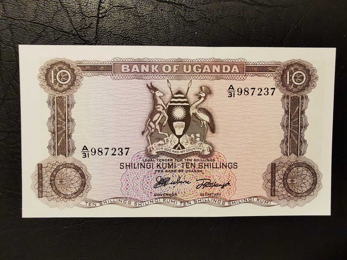 Uganda. 5 Shillings Pick1a, 10 Shillings Pick 2a, 20 Shillings Pick 3a 1966  (Ingen mindstepris)