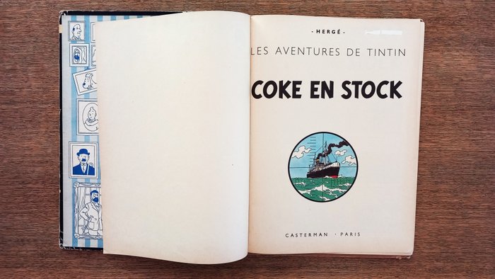 Tintin T19 - Coke en stock (B24) - C - 1 Album - Første belgiske udgave - 1958