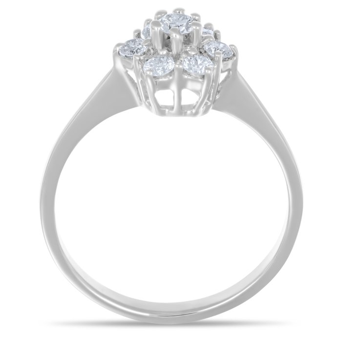 Ring - 18 kraat Hvidguld -  0.29ct. tw. Diamant (Natur)