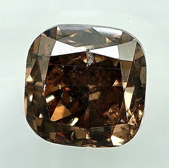 1 pcs Diamant  (Naturfarvet)  - 104 ct - Pude - Fancy deep Gullig Orange nuance Brun - I1 - Gem Report Antwerp (GRA)