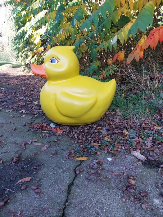 Statue, large yellow bath duck - 60 cm - polyresin