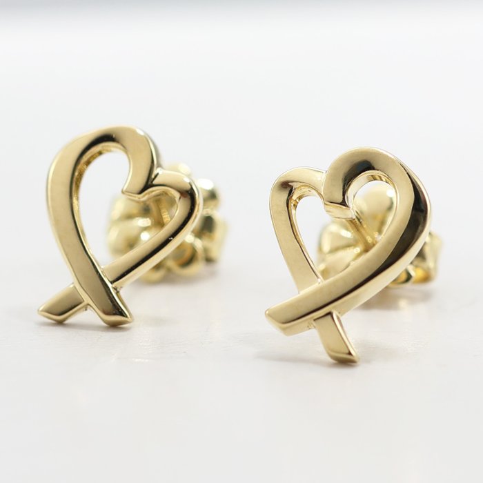 Tiffany  Co. - Øreringe - Paloma Picasso Loving Heart Earrings - 18 kraat Gulguld