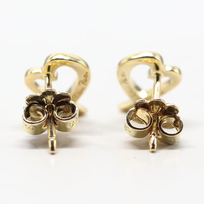 Tiffany  Co. - Øreringe - Paloma Picasso Loving Heart Earrings - 18 kraat Gulguld