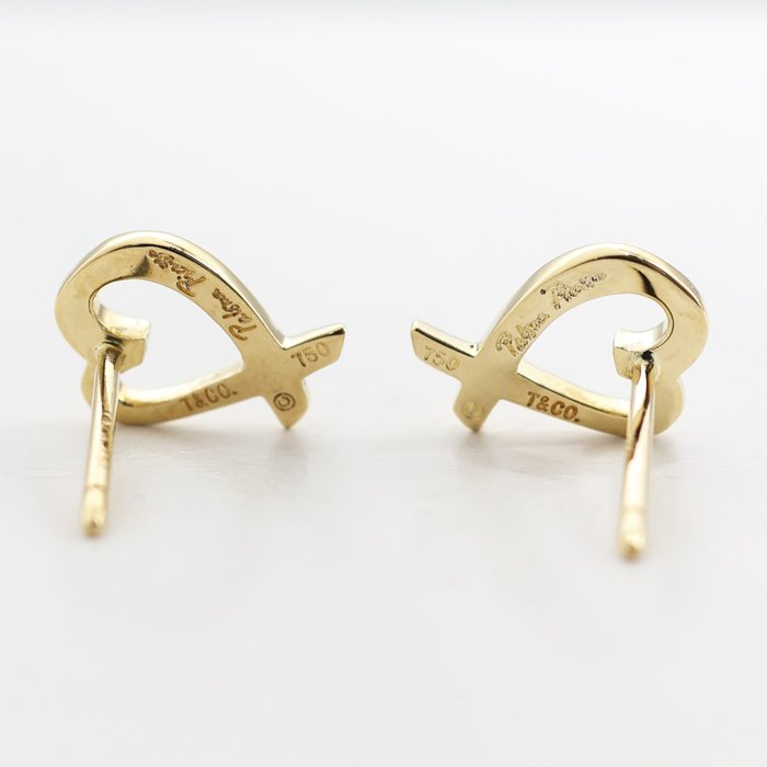 Tiffany  Co. - Øreringe - Paloma Picasso Loving Heart Earrings - 18 kraat Gulguld