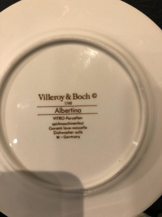 Villeroy  Boch - Bordservice (9) - Konditorsæt / Muntere wienerbrødstallerkener - Albertina - Fajance