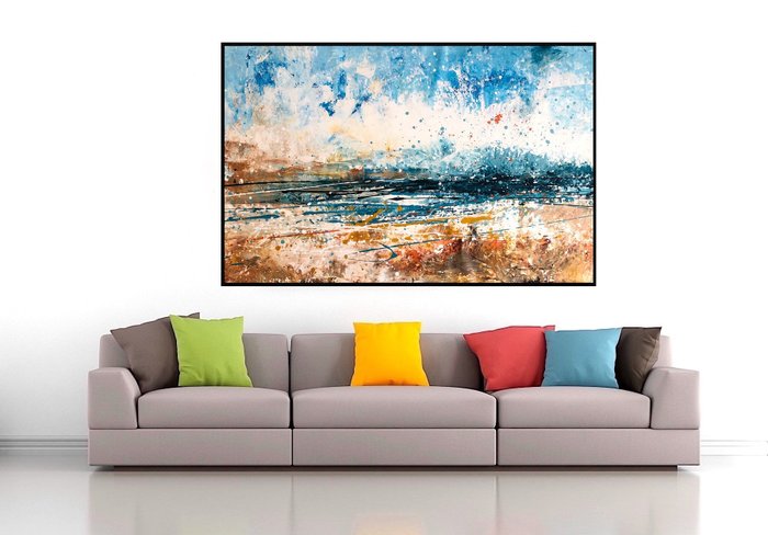 Dam Domido (1959) - Multi colored seascape  XXL