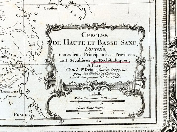 Tyskland - Berlin, Pomeranie, Pologne; Louis-Charles DESNOS - Cercle de haute et basse Saxe - 1781-1800