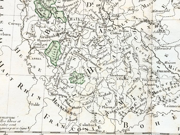 Tyskland - Berlin, Pomeranie, Pologne; Louis-Charles DESNOS - Cercle de haute et basse Saxe - 1781-1800