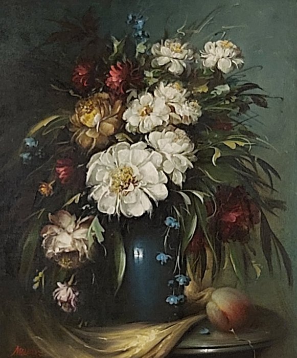 Europæisk skole (XX) - Still life with flowers