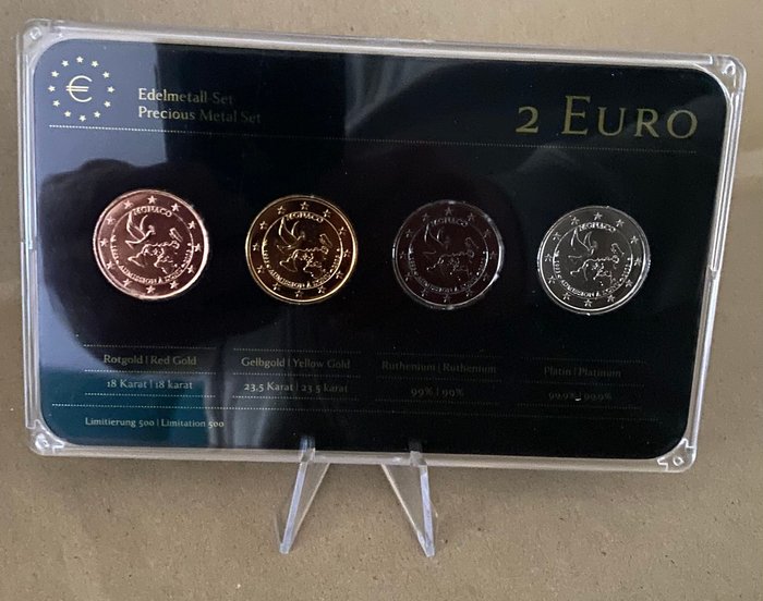 Monaco, San Marino. 2 Euro 2013 (8 colored coins)  (Ingen mindstepris)