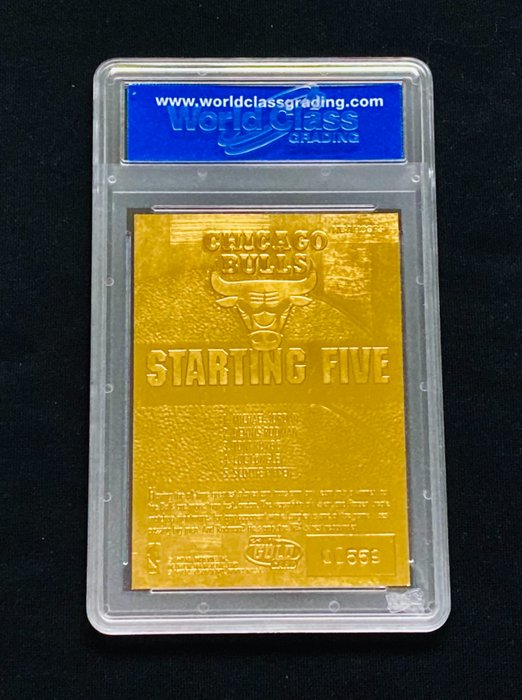 1996 Skybox NBA Hoops 23 KT Gold Michael Jordan Red Holo Refractor - Signature Series WCG 10 - 1 Graded card