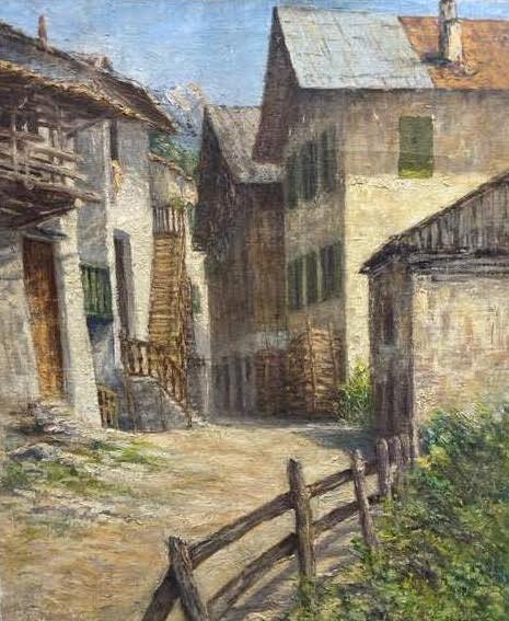 Giovanni Barbisan (1914-1988) - Casolari in montagna