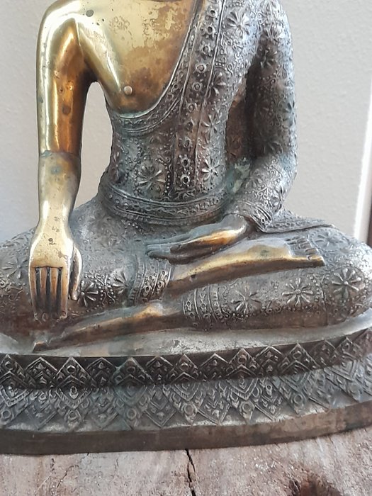 Grote zittende Boeddha - Varada mudra - Statue - Thailand  (Ingen mindstepris)