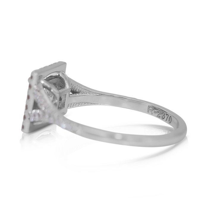 Ring - 18 kraat Hvidguld -  1.41ct. tw. Diamant (Natur) - Diamant - Ideel skåret diamant