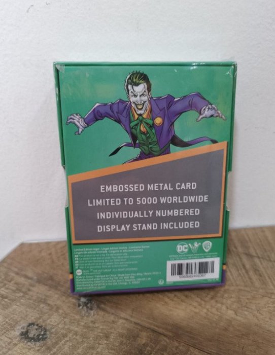 Batman -  - Filmrekvisitter Limited Edition Joker Card (i ny stand aldrig åbnet)