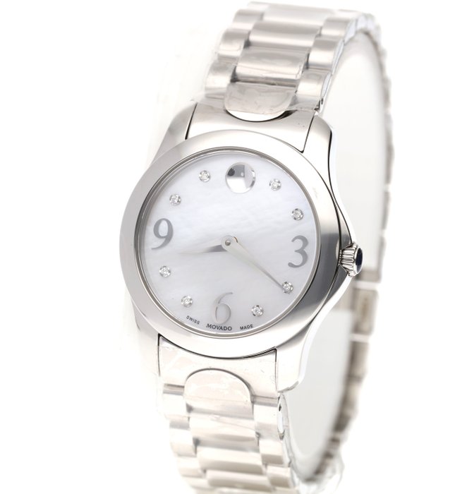 Movado - Moda White MOP  Diamonds - Ingen mindstepris - 40.3.14.1215-0606696 - Mænd - 2011-nu