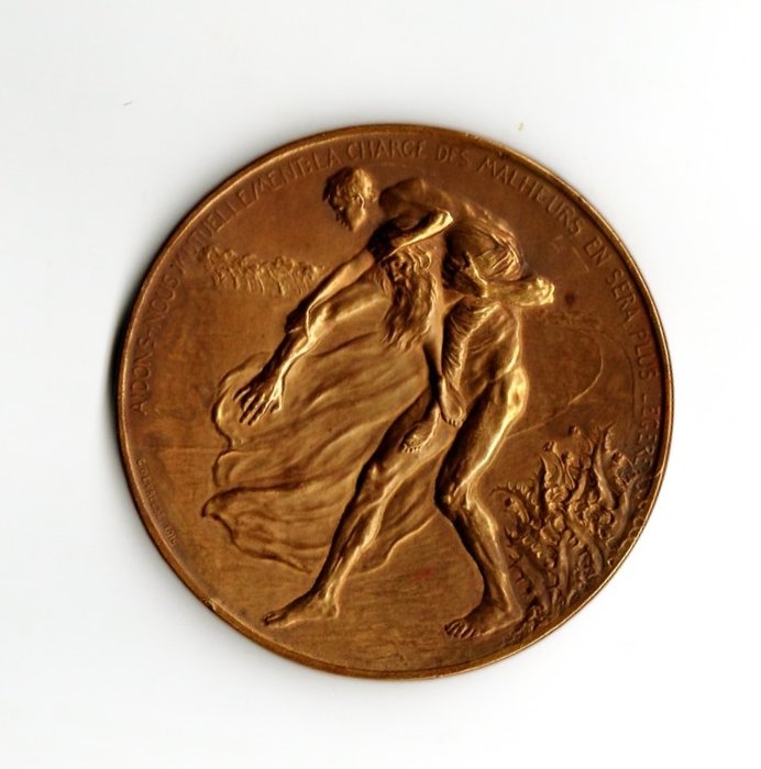 Belgien - Militærmedalje - Albert I/Elisabeth-medalje/gravør: G. DEVREESE - 1916