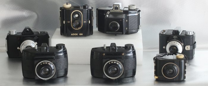 Agfa, Coronet, Kodak, ADOX, Rheinmetall VEB diverse modellen zie tekst Analogt kamera