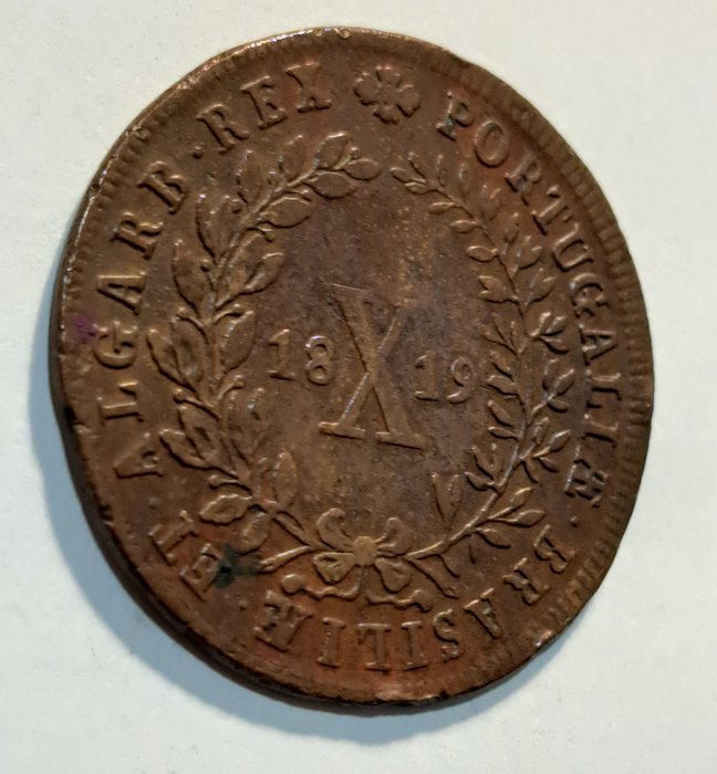 Portugal. D. Joao VI (1816-1826). X Reis -1819  (Ingen mindstepris)