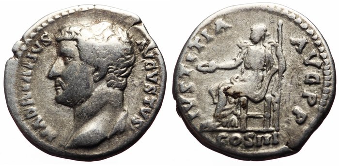 Romerska republiken. Hadrian (117-138). Denarius Scarce bust type