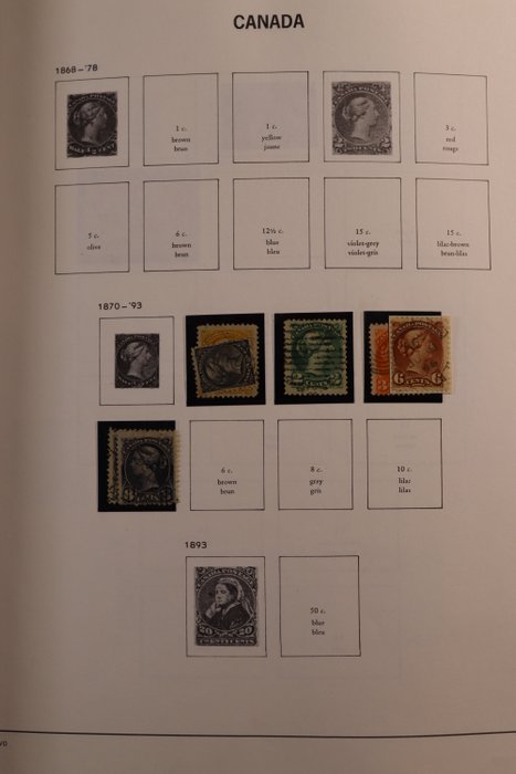 Canada 1868/2010 - Samling i 2 Davo Standard preprint albums