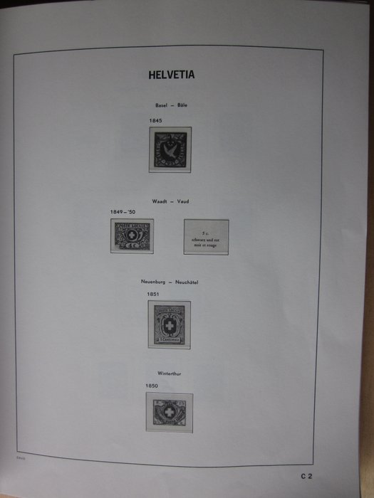 Schweiz 1850/1979 - Schweiz st.2 Davo albums 1843/1979
