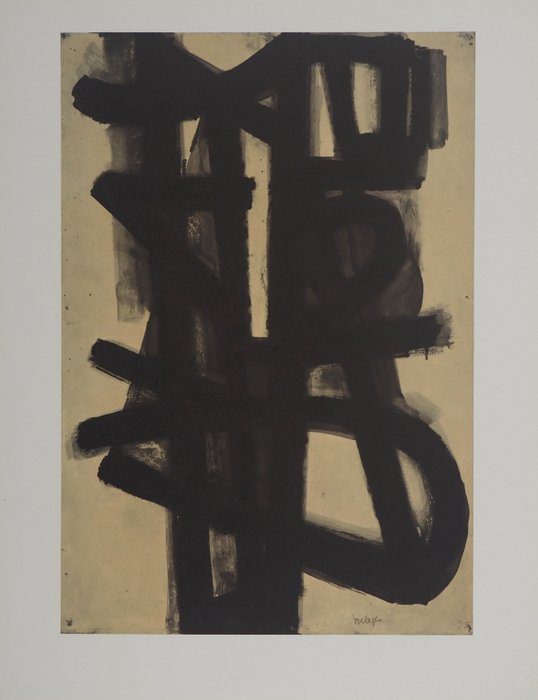 Pierre Soulages (1919-2022) - Peinture 1947