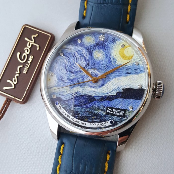 van Gogh - Automatic - 9 Diamonds - Official - The Starry Night - Limited Edition - Ingen mindstepris - Mænd - Ny