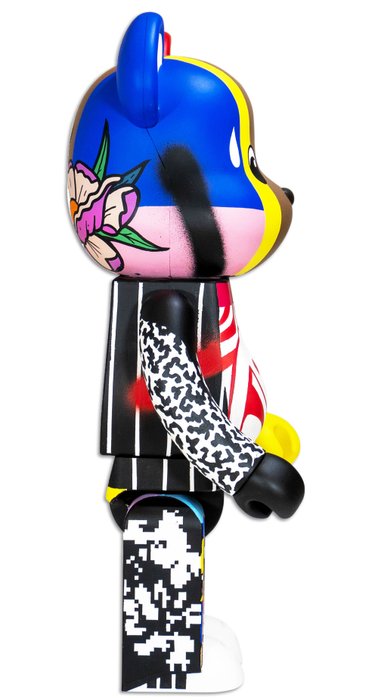 Jay Kaes (1985) - Bearbrick 1000% Hand painted (original artwork)