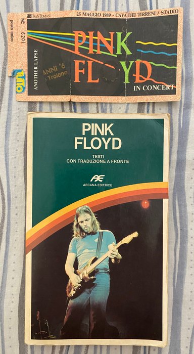 Pink Floyd - Concert ticket, Tekstbog med oversættelser - 1989