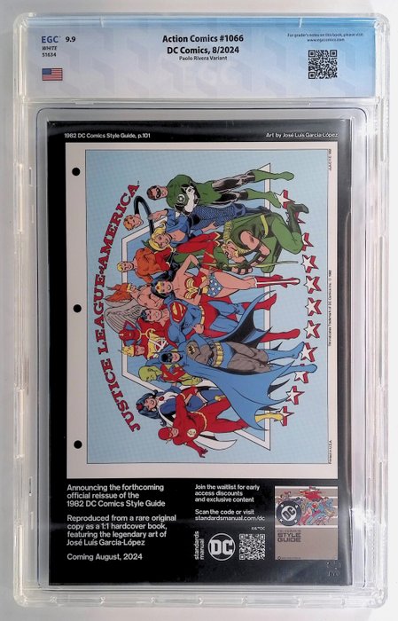 Action Comics #1066 - EGC graded 9.9 - 1 Graded comic