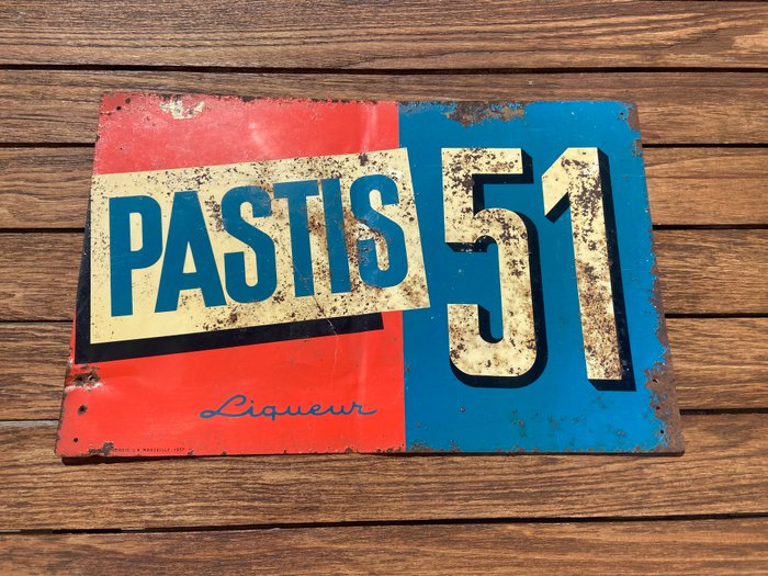 Pastis 51 - GDe Andreis Marseille 1957 - Plakette - Metal