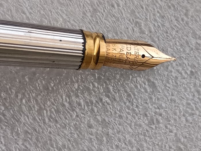 Waterman - Penna stilografica Waterman Deux Nib 18 kt 750 - Fyldepen