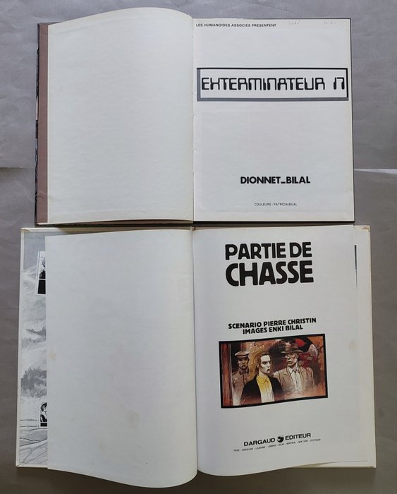 Bilal - Exterminateur 17 + Partie de chasse - 2x C - 2 Album - Første udgave - 1979/1983