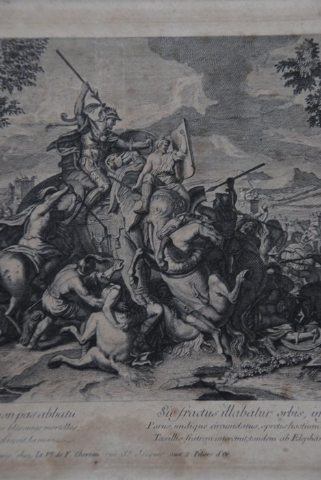 Jean Audran (1667-1756), after Charles Le Brun (1619-1690) - The Battle of Hydaspes