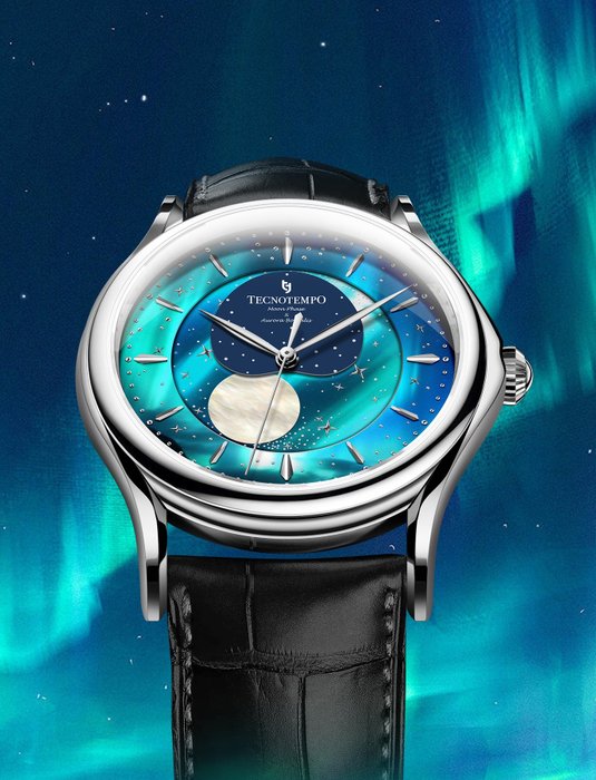 Tecnotempo - "Moon Phase  Aurora Borealis" Special Edition - Ingen mindstepris - TT.50MP.ARB - Mænd - 2011-nu