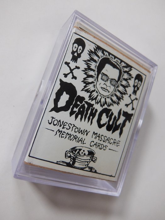 Death Cult Jonestown Massacre Memorial Trading Cards - Charles Burns, Raymond Pettibon, Gary - 40 samlerkort - 2000