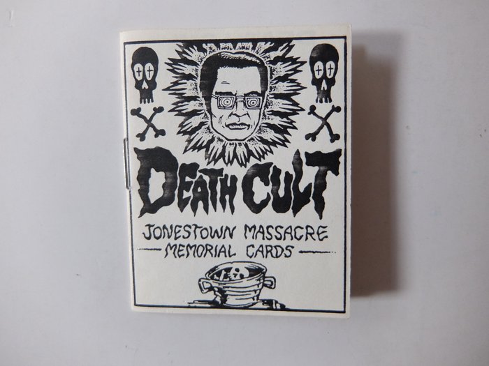 Death Cult Jonestown Massacre Memorial Trading Cards - Charles Burns, Raymond Pettibon, Gary - 40 samlerkort - 2000