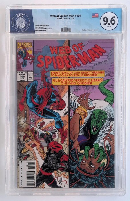 Web of Spider-Man, Thor #109, 111, 432 - EGC graded - 3 Graded comic