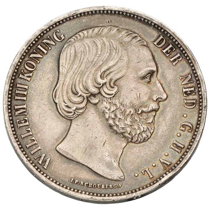 Holland. Willem III (1849-1890). 2½ Gulden 1870 (1 stuk)  (Ingen mindstepris)