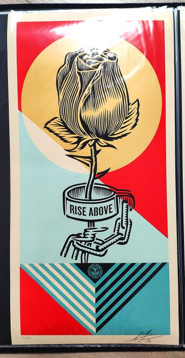 Shepard Fairey (OBEY) (1970) - Rise Above Geometric