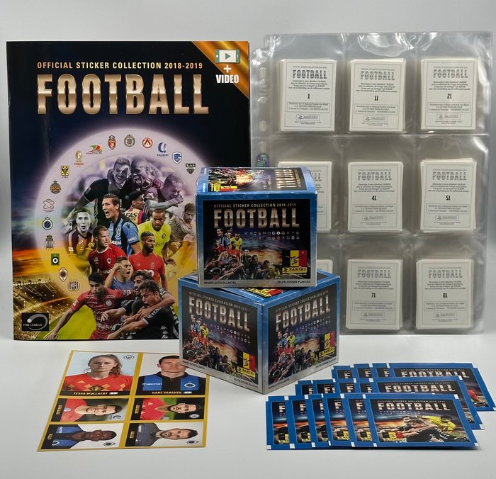 Panini - Football 2018-2019 Belgium - 1 Empty album + complete loose sticker set