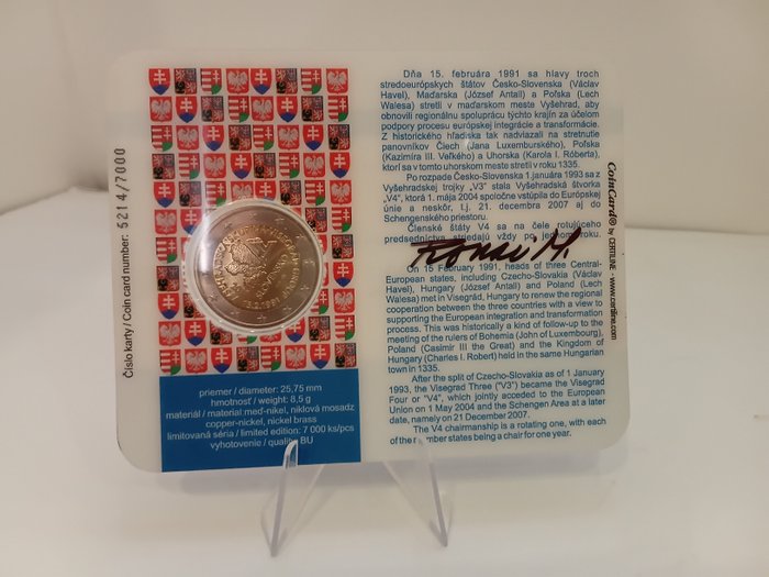 Slovakiet. 2 Euro 2011 "Visegrad" (firmata autore)  (Ingen mindstepris)