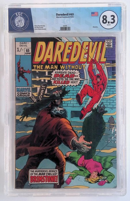 Daredevil #65, 10 (672) - EGC graded 8.3, 9.8 - 2 Graded comic